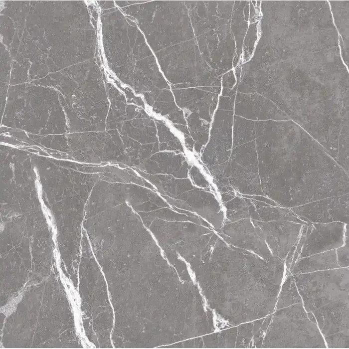 Premium Marble Stuzario Grau Feinsteinzeug glasiert, glänzend rektifiziert 60x60x0,9