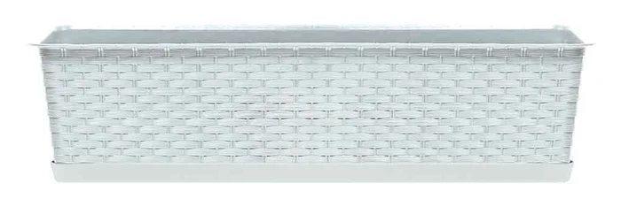 PROSPERPLAST Blumenkasten, 58,7 x 17,3 x 15 cm (weiß)