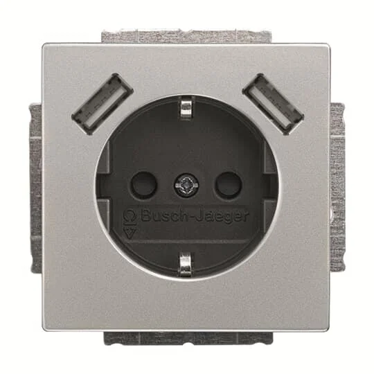 PUR SCHUKO-/2x USB-STD 20 EUCB2USB-866