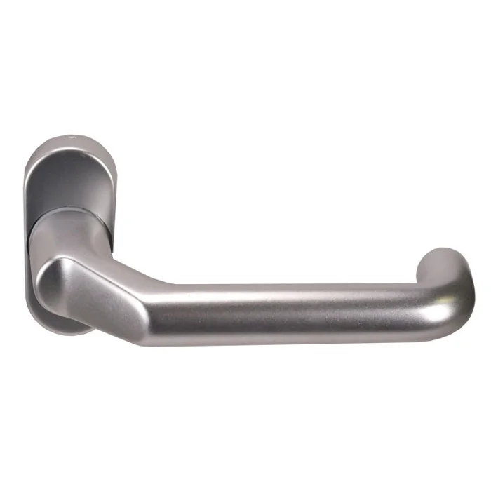 Rahmentürdrücker mit unsichtbarer Verschraubung U-Form 001/207, mit Rückholmechanik