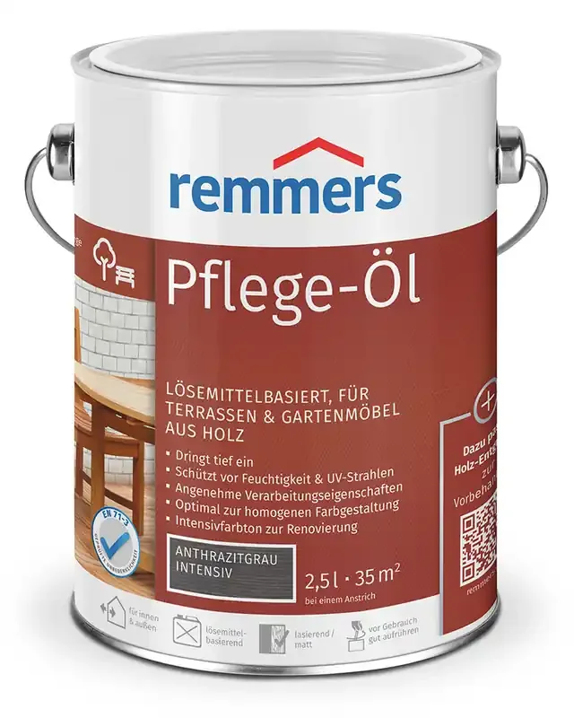 Remmers Pflege-Öl Anthrazitgrau intensiv 2,5l