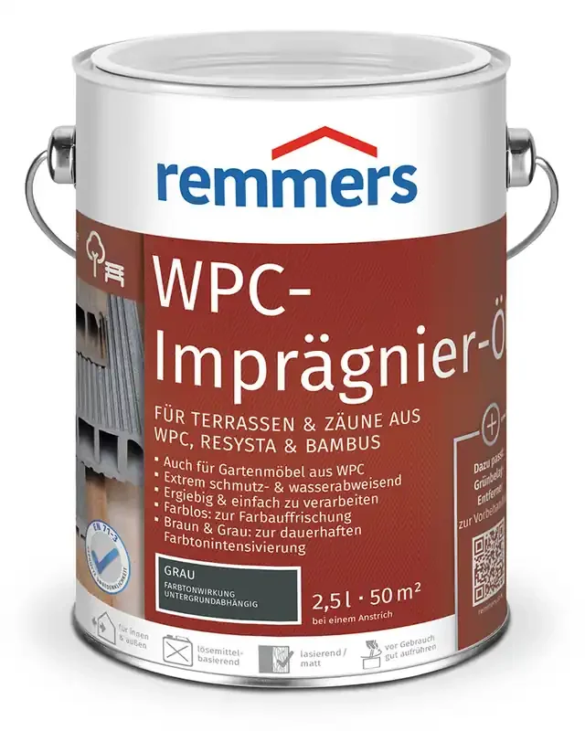 Remmers WPC-Imprägnier-Öl Grau 2,5l