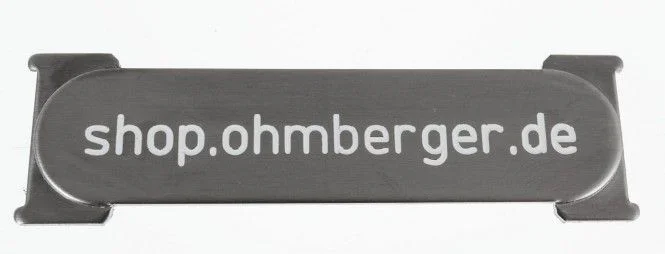 RENZ Namensschild, RSA1 Edelstahl 90-3-00006, 72 x 21 mm, mit Gravur