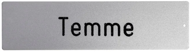 RENZ RSA2 ALU Namensschild 75 x 19,5 mm 90-3-00028, EV1 eloxiert, mit Gravur