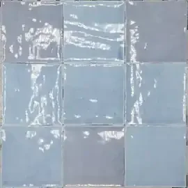 Revoir Paris Atelier Wall 10×10 cm Bleu Lumiere Glossy