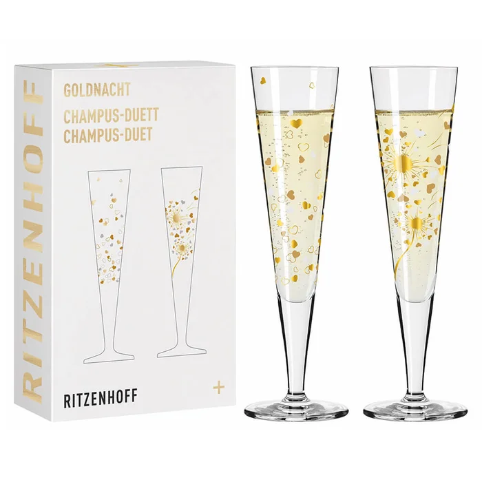 Ritzenhoff Champagner Glas Set Goldnacht Ana Vasconcelos 2024