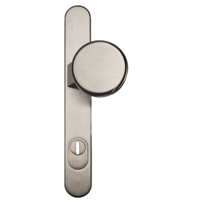 Rohrrahmen Wechselgarnitur mit Griffplatte und gekr. U-Form und Kernziehschutz