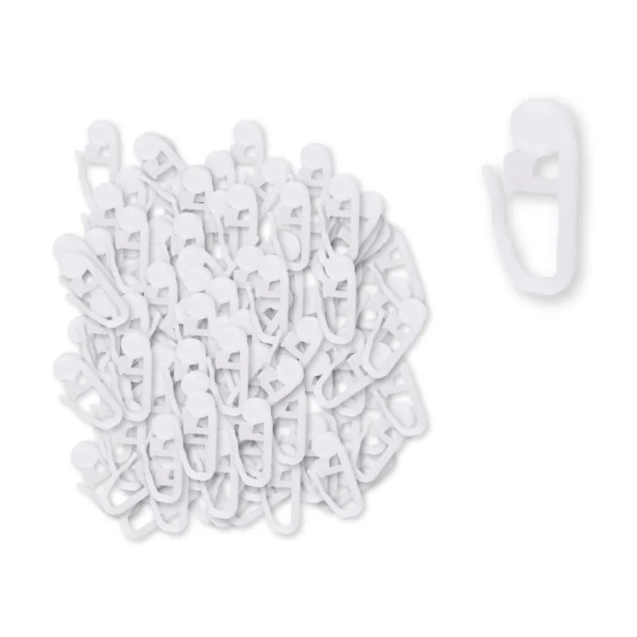Rollhaken für Gardinenleiste, 100 St. (weiß)