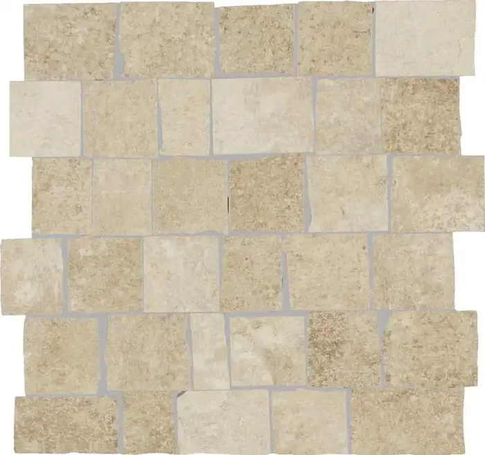 Rondine Provence Cream Spaccatella Matt Mosaikfliese 30×30 R10 Art.-Nr. J89581