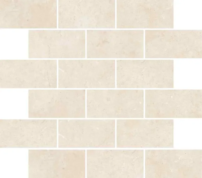 Rondine Terre D‘Otranto Ivory Mosaico Mattoncino Matt Mosaikfliese 30×30 R9 Art.-Nr. J89151