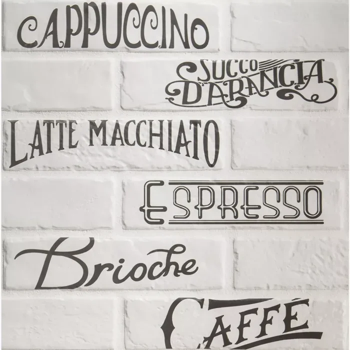 Rondine Tribeca White Naturale Dekor Breakfast Mix J86024 6x25cm 9,5mm