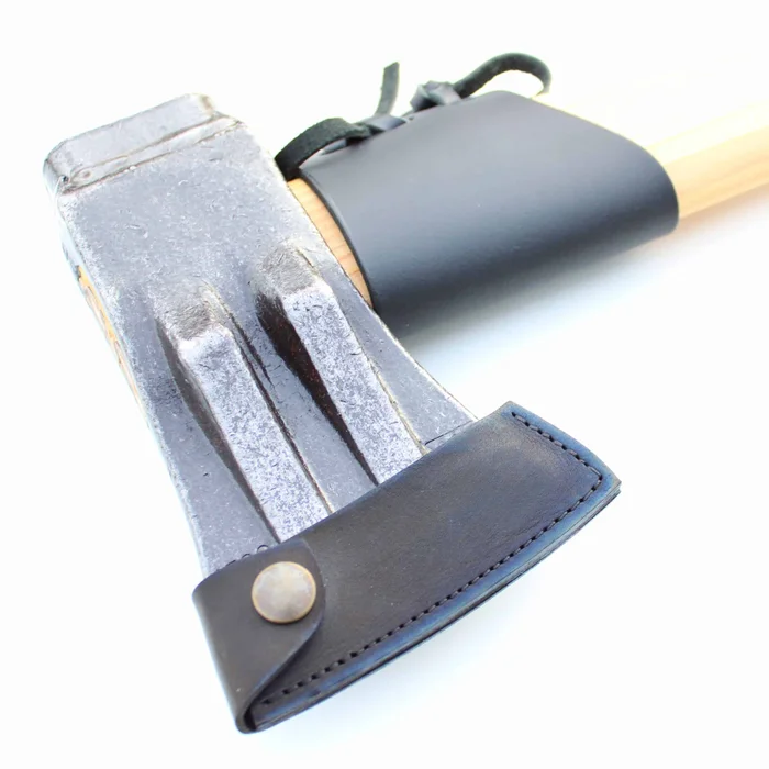 Safety-Doppelkeil-Spaltaxt – 1700 Gramm – 80 cm Hickorystiel – Lederschutz – Nr. 0393