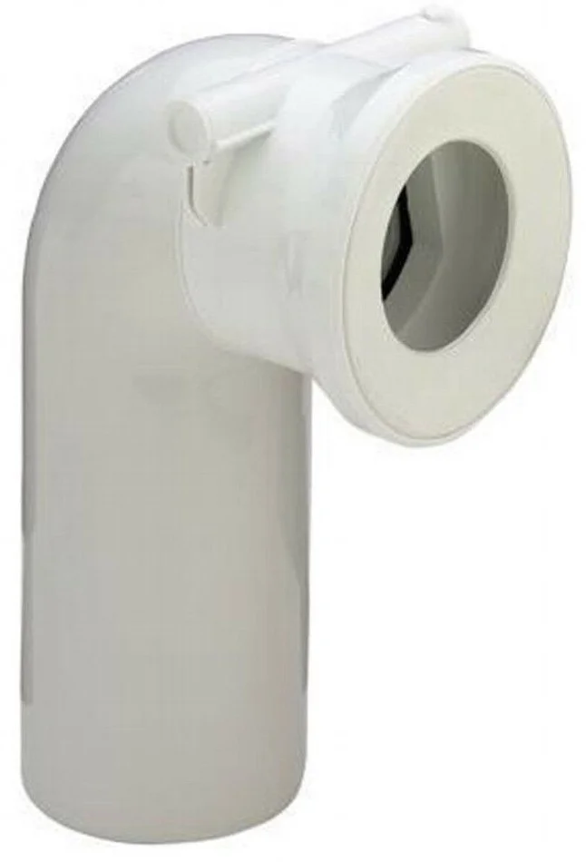 Sanit WC Anschlussbogen Ø 110 mm x 90° DN100 Rückstauklappe Rückstausicherung