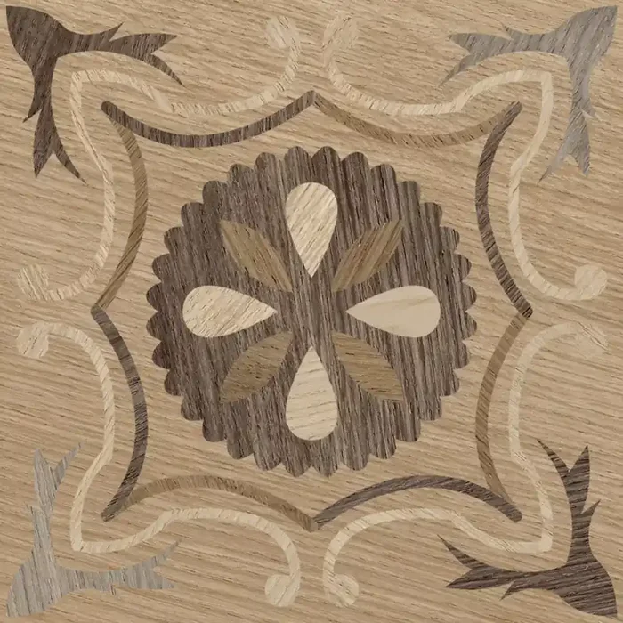 Sant’ Agostino Intarsi Classic 03 Naturale – Matt Dekor CSAICL0320 20x20cm rektifiziert 10mm