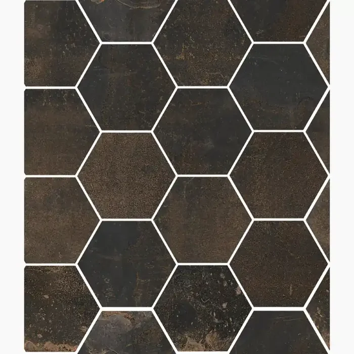 Sant’ Agostino Oxidart Black Naturale – Matt Hexagon CSAHOXBL26 26x30cm rektifiziert 10mm