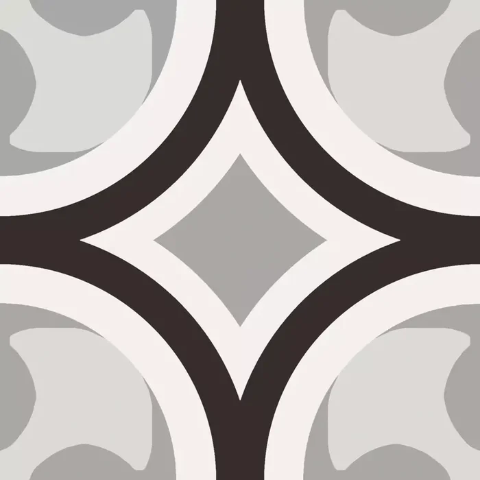 Sant’ Agostino Patchwork B&W Mix Naturale – Matt Black & White CSAPBWMX20 20x20cm rektifiziert 9mm