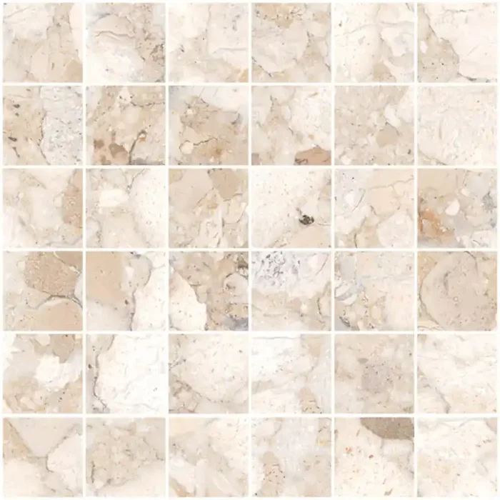 Sant‘ Agostino Venistone Beige Naturale – Matt Mosaik CSAMVEBE30 30x30cm rektifiziert 10mm