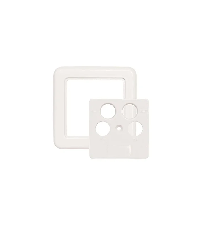 SAT Abdeckung 4-Loch für HSATD4A, 75x75mm, RAL9010, SZU 2-14