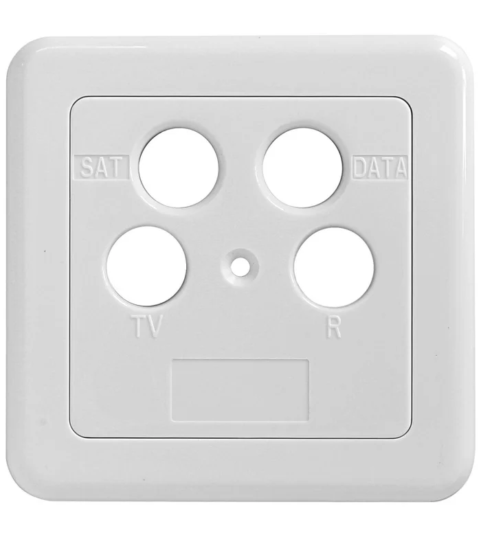 SAT Abdeckung 4-Loch für HSATD4DA, 75x75mm, RAL9010 SZU 2-12