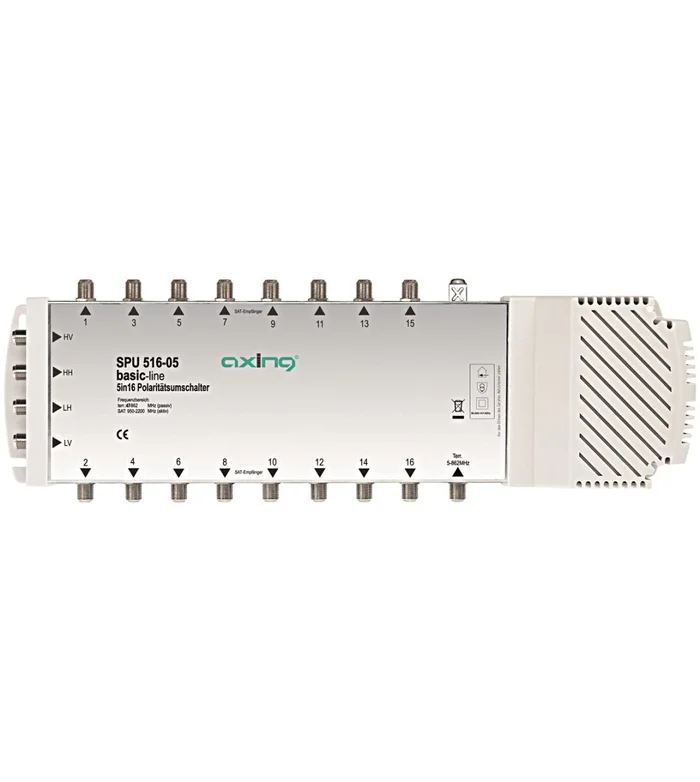 SAT Multischalter 5 in 16 für Quattro + Quad LNB,SPU 516-05