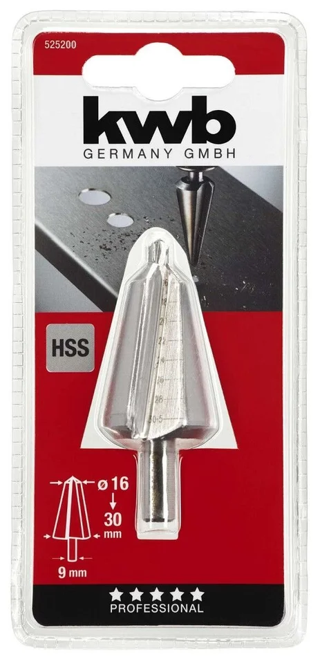 Schälbohrer HSS, Anbohrspitze Ø 16-30 mm