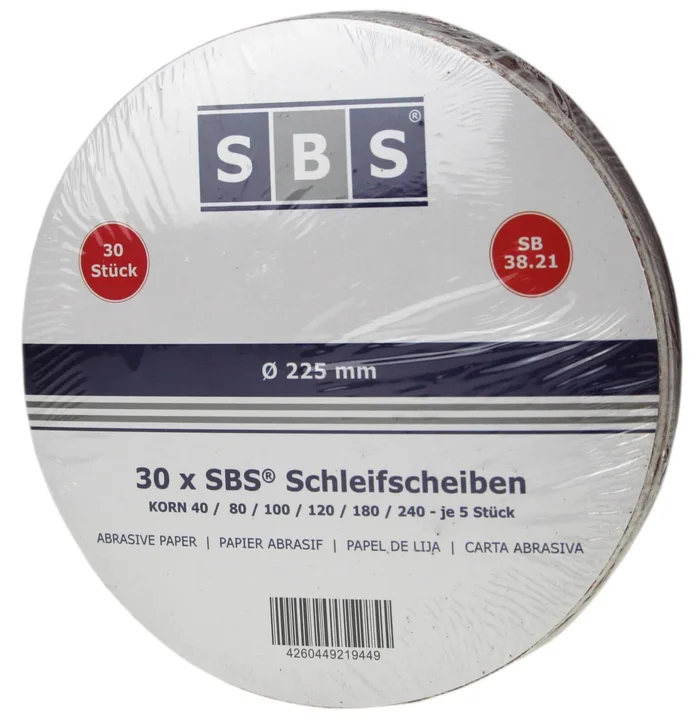Schleifscheiben Sortiment 225mm 30 Blatt
