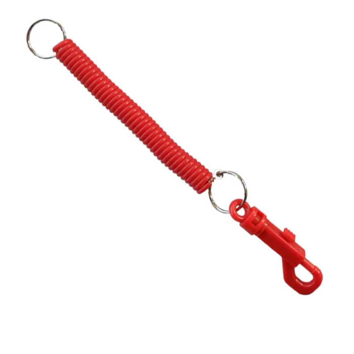 Schlüsselanhänger mit Spiralkabel und Karabiner