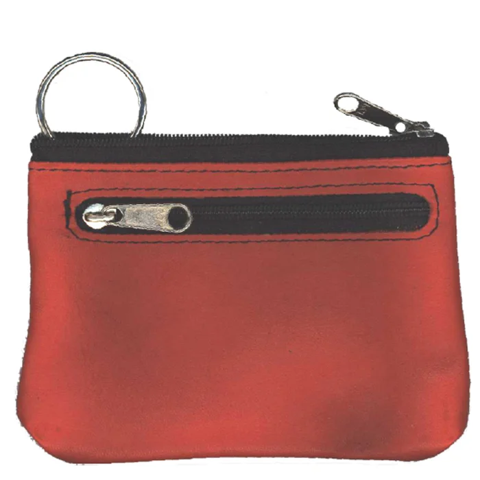 Schlüsselanhänger Schlüsseltasche mit Reissverschluss, mit Ring