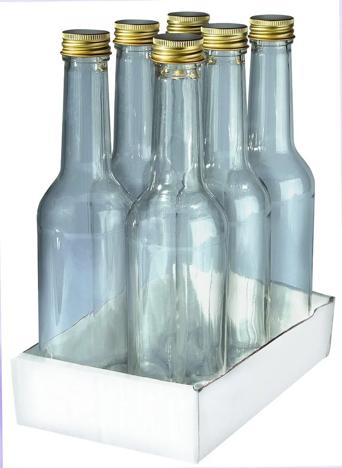 Schraubdeckel Flaschen, 350 ml im Tray, 6 St.