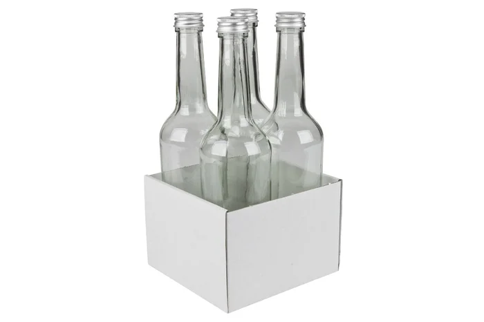 Schraubdeckel Flaschen, 500 ml im Tray, 4 St.