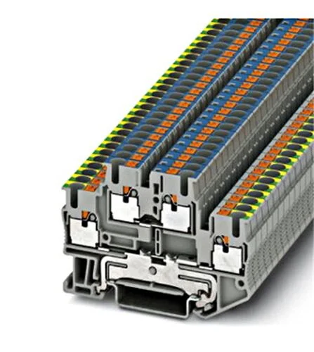 Schutzleiter-Doppelstockklemme PTTB 2,5-PE/N