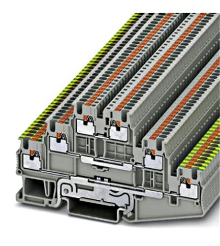Schutzleiter-Reihenklemme PT 1,5/S-PE/L/L