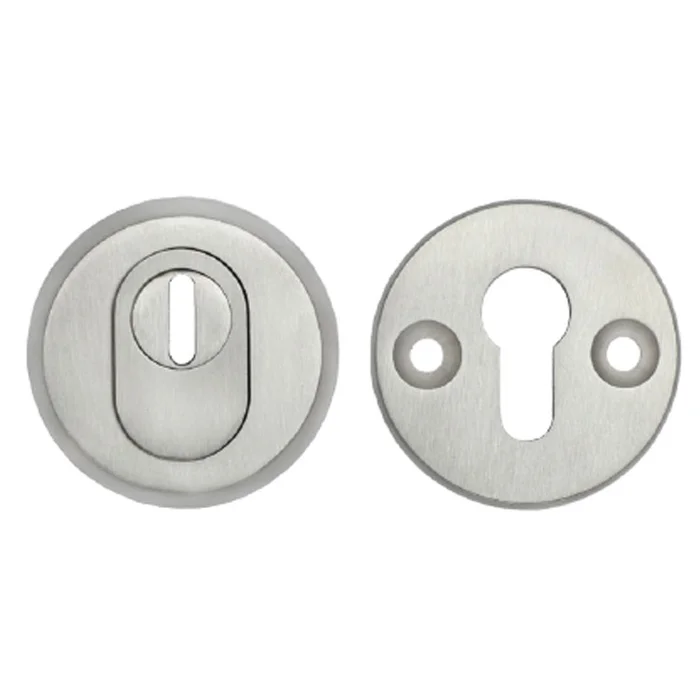 Schutzrosette rund mit verstellbarem Kernziehschutz aus Leichtmetall 001/4710