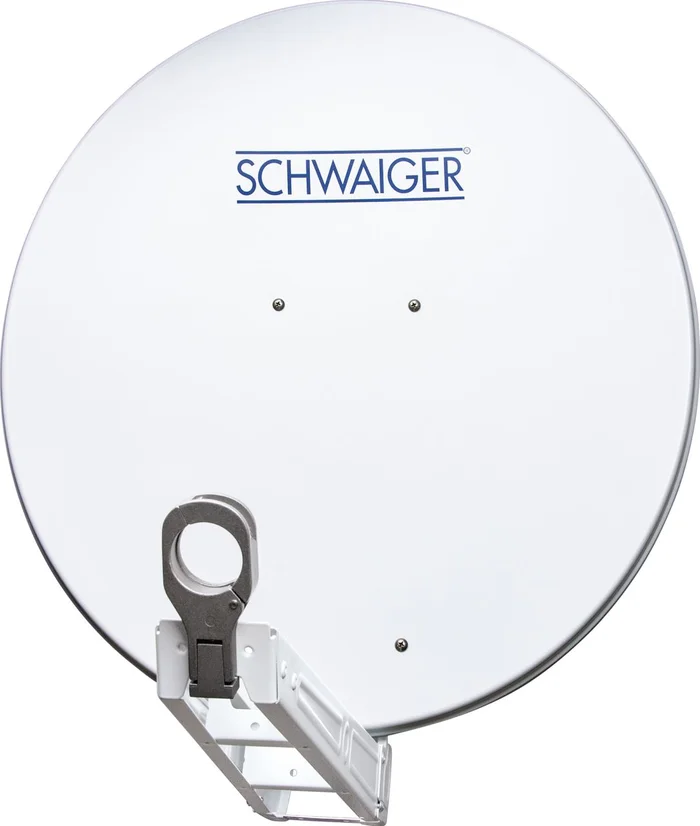 SCHWAIGER Aluminium Offset Antenne (75 cm), Hellgrau (RAL7035)