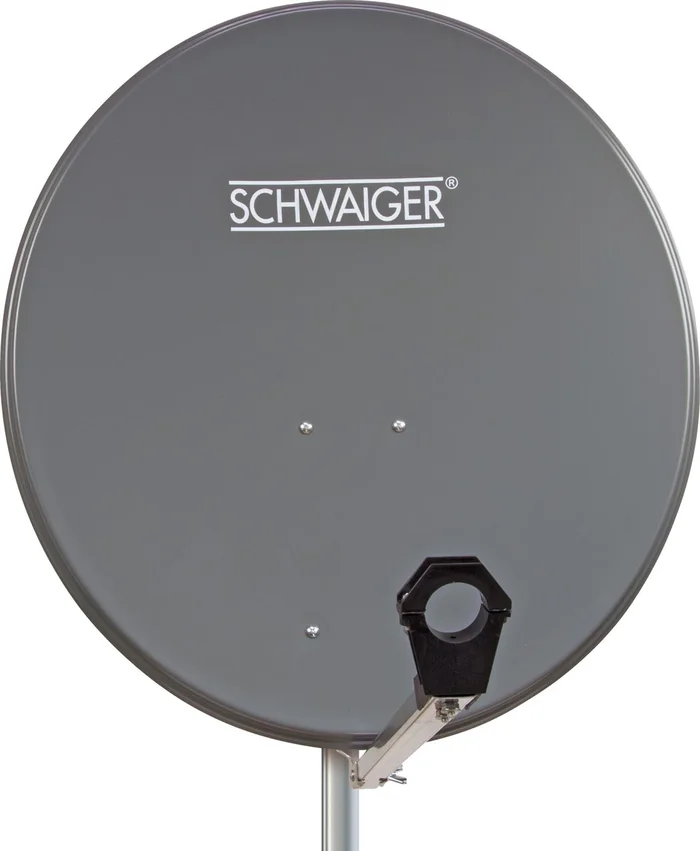 SCHWAIGER Aluminium Offset Antenne (Ø 73 cm), Anthrazit (RAL7011)