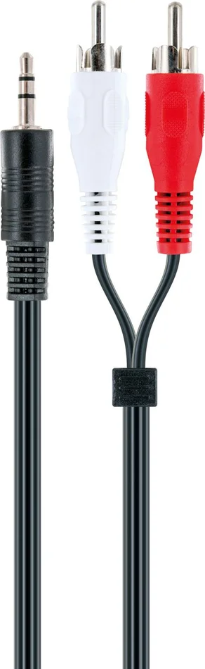 SCHWAIGER AUDIO Y Adapterkabel, 3 m, Schwarz