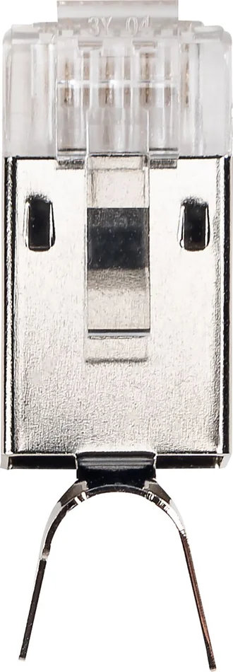 SCHWAIGER CAT 6A / CAT 7 Netzwerkstecker, Grau/Silber, 4 Stück
