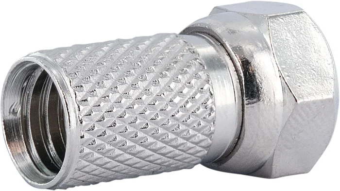 SCHWAIGER F-Aufdrehstecker 10-er Set (Ø 8 mm), Silber, 2 Stück