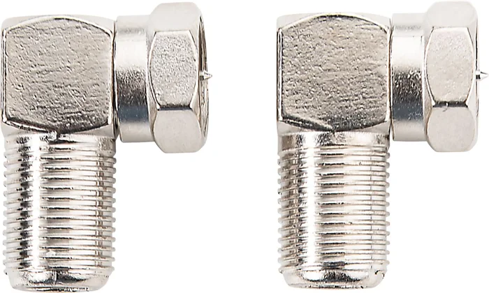 SCHWAIGER F-Winkeladapter 2-er Set, Silber