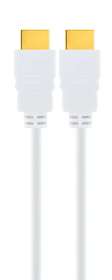 SCHWAIGER High-Speed-HDMI-Kabel mit Ethernet, 3 m, Weiß