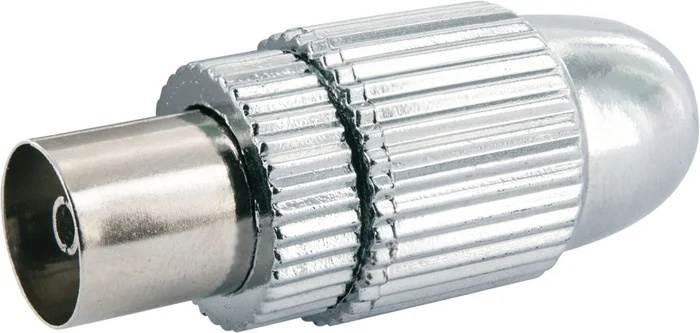 SCHWAIGER HQ IEC Buchse, Silber