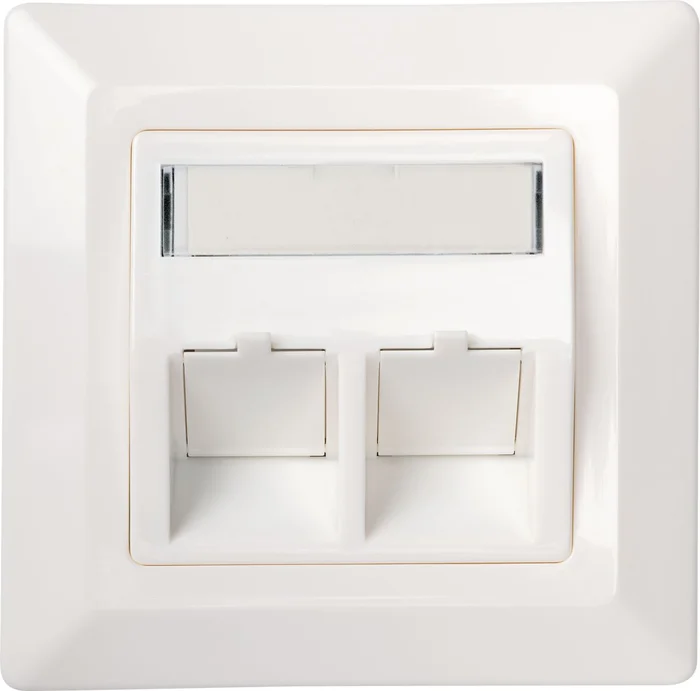 SCHWAIGER Keystone Anschlussdose, Weiß