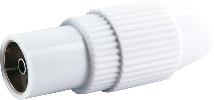 SCHWAIGER quickFIX IEC Buchse, Weiß, 1 Stück