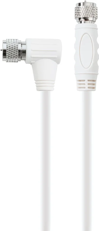 SCHWAIGER SAT Anschlusskabel (110 dB), 3 m, Weiß