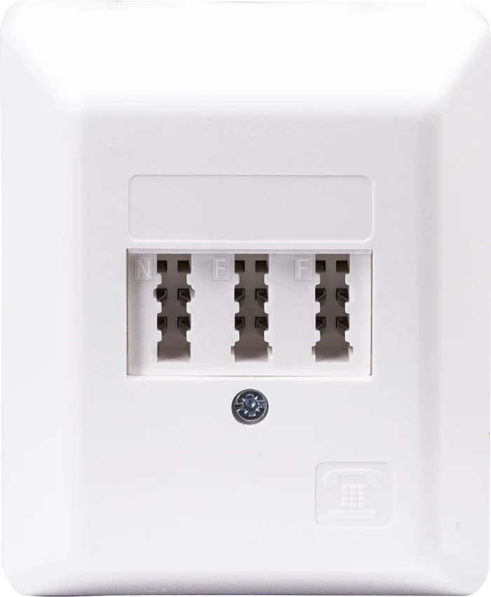 SCHWAIGER TAE Anschlussdose (NF/F), Weiß