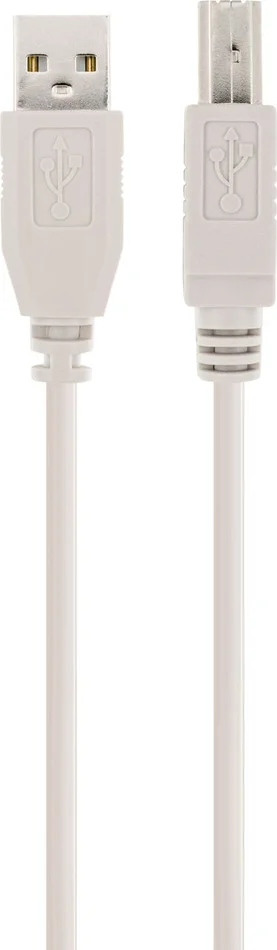 SCHWAIGER USB 2.0 Anschlusskabel, 3 m, Grau