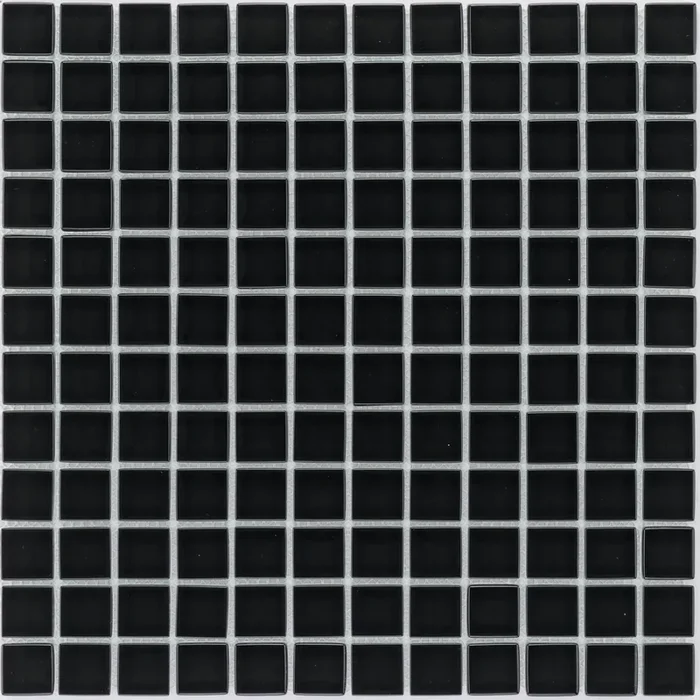 Schwarz Uni Mosaik – – 30×30