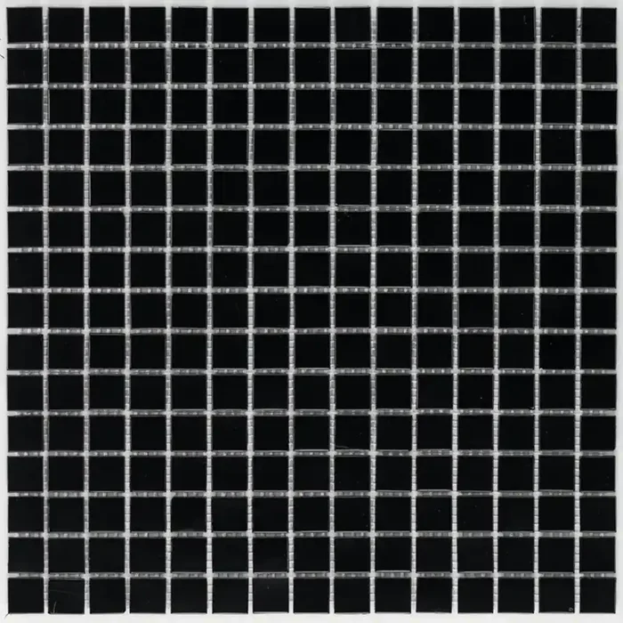 Schwarz Uni Mosaik – – 32,6×32,6