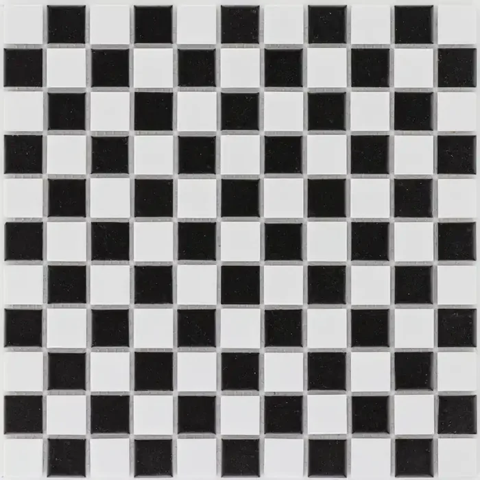 Schwarz Weiß Mosaik – – 30,2×30,2