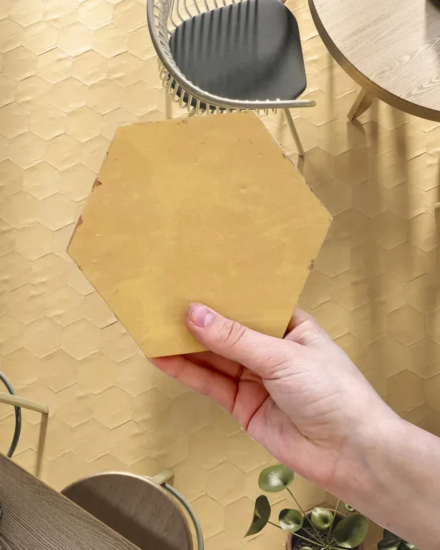 Sechseck Fliesen Nomade Ocre 13,9×16 cm